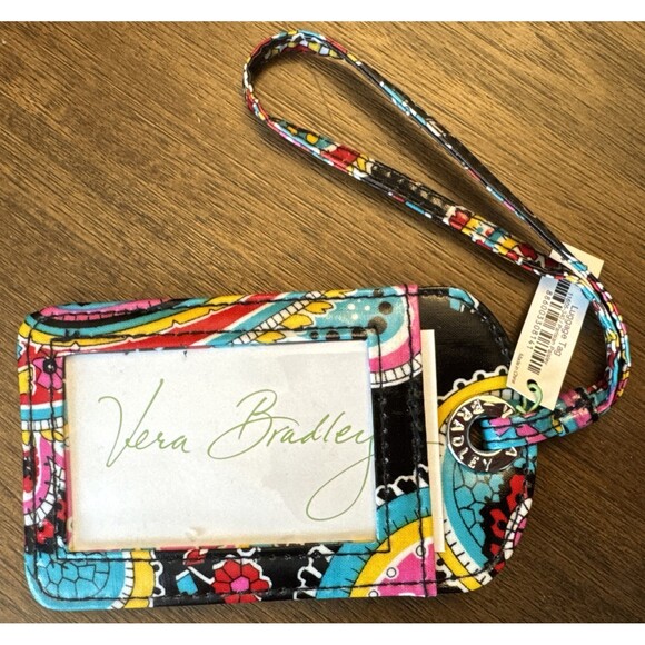 Vera Bradley Accessories - Vera Bradley PARISIAN Paisley LUGGAGE ID Name TAG Case TRAVEL BACKPACK Tote  NWT